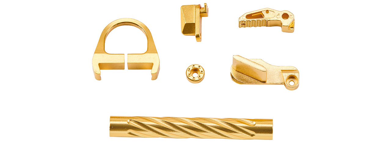 Tandemkross CTHULHU Gas Blowback Pistol Colored CNC Accessory Upgrade Parts Set - (Gold)
