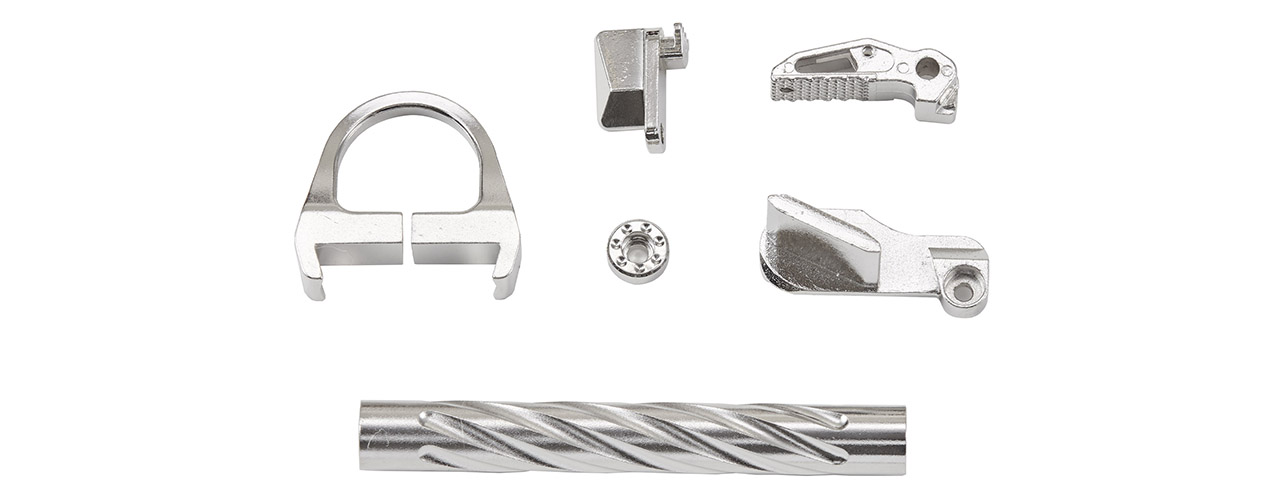 Tandemkross CTHULHU Gas Blowback Pistol Colored CNC Accessory Upgrade Parts Set - (Silver)