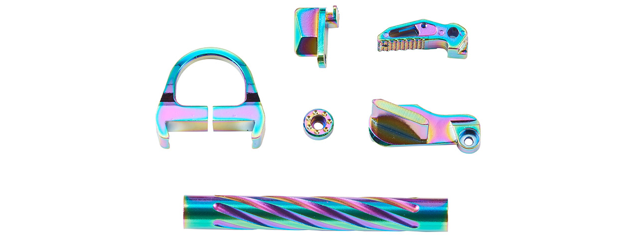 Tandemkross CTHULHU Gas Blowback Pistol Colored CNC Accessory Upgrade Parts Set - (Titanium)