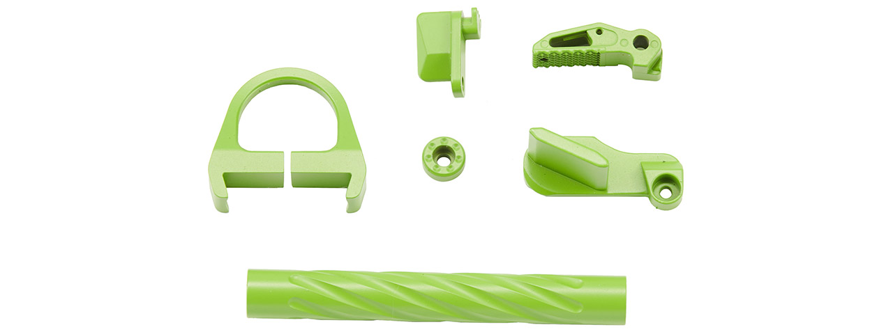 Tandemkross CTHULHU Gas Blowback Pistol Colored CNC Accessory Upgrade Parts Set - (Green)