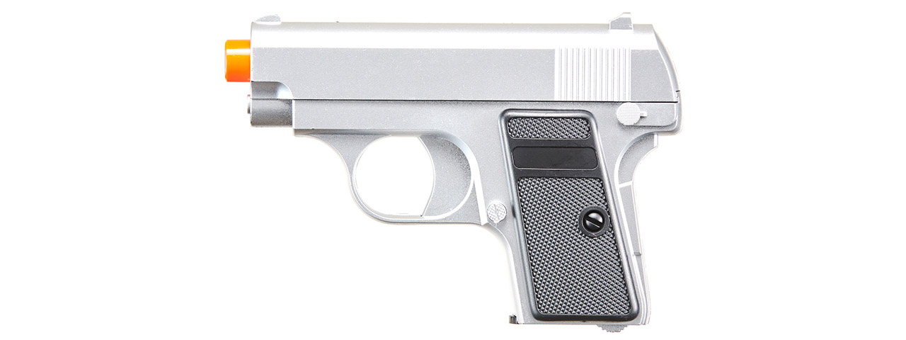 Lancer Tactical M222 Spring Powered Airsoft Pistol (Color: Silver)