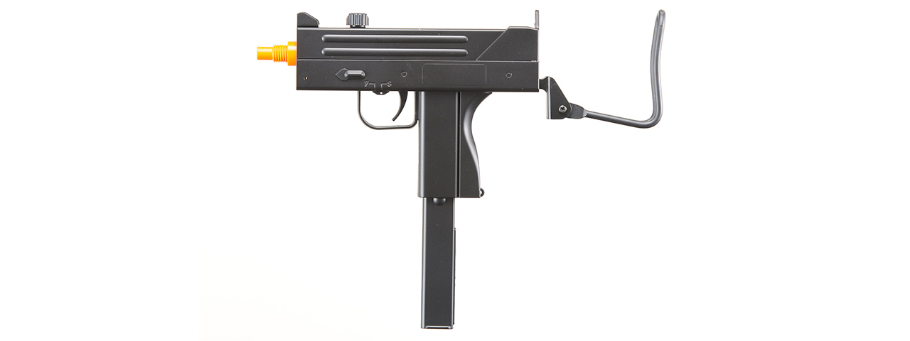 DOUBLE EAGLE AIRSOFT M42F SPRING UZI PISTOL W/ FOLDABLE STOCK - BLACK