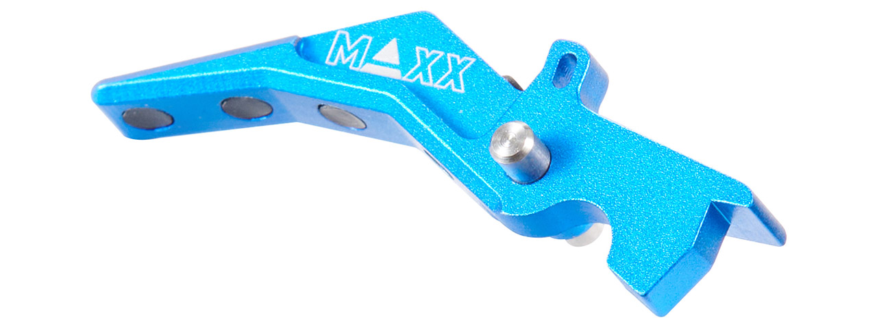 Maxx Model CNC Aluminum Advanced Speed Trigger for M4 / M16 Series Airsoft AEGs (Style B)(Blue)