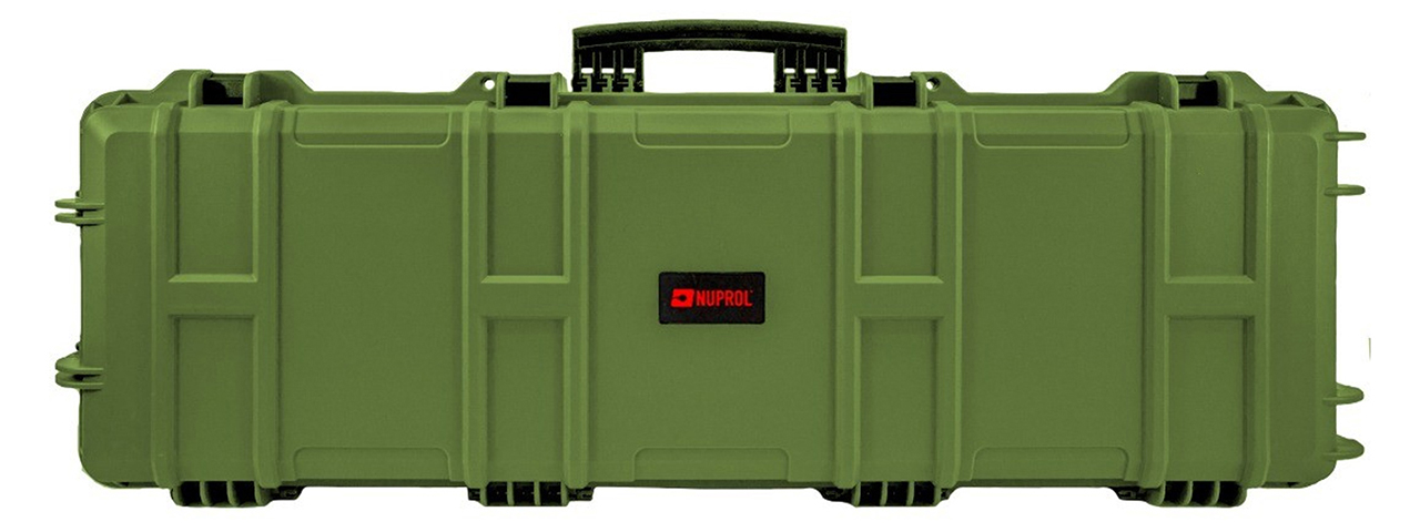 Nuprol Premium Large 43" Hard Rifle Case with Wave Foam - (Green)