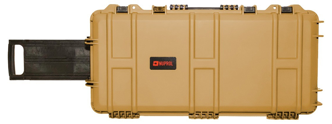 Nuprol Premium Medium 31.5" Hard Rifle Case with Wave Foam - (Tan)