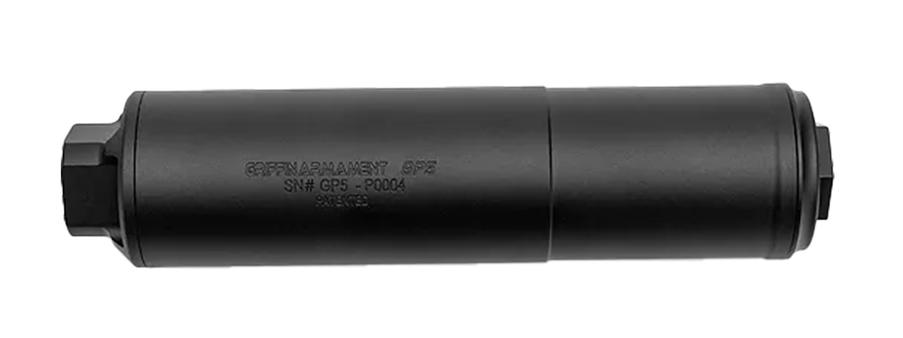 PTS Griffin Armament GP5 14mm CCW Direct Thread Suppressor w/ Tracer Unit - (Black)