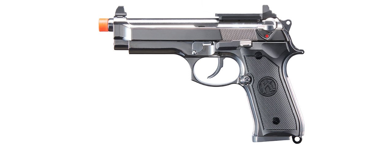 KLI KL-92 Platinum 6mm Dual Power CO2/Gas Blowback Airsoft Pistol - (Platinum)