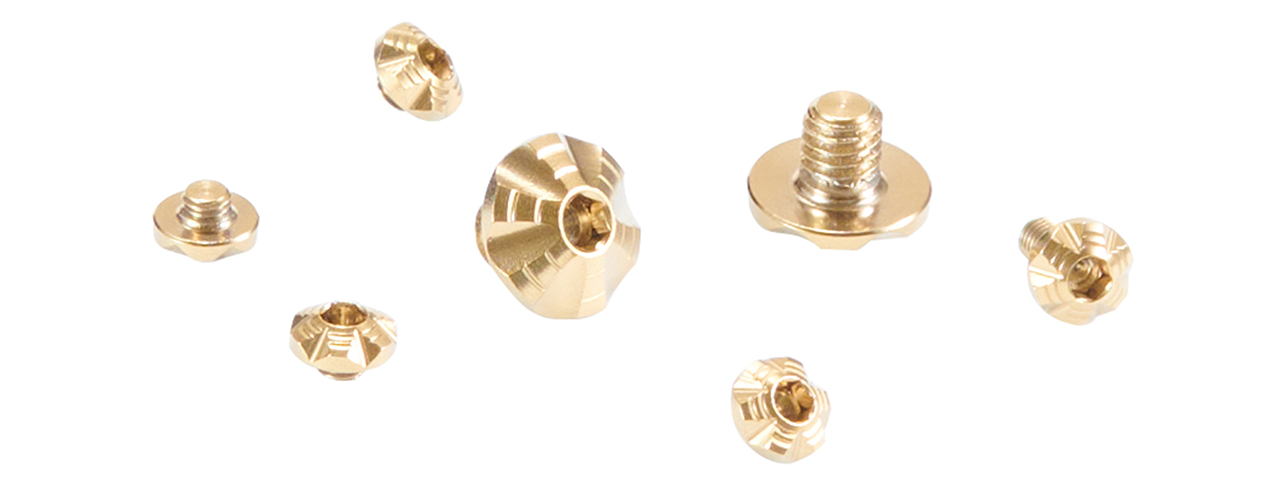 Dr. Black Custom Grip Screw Set - (Gold)