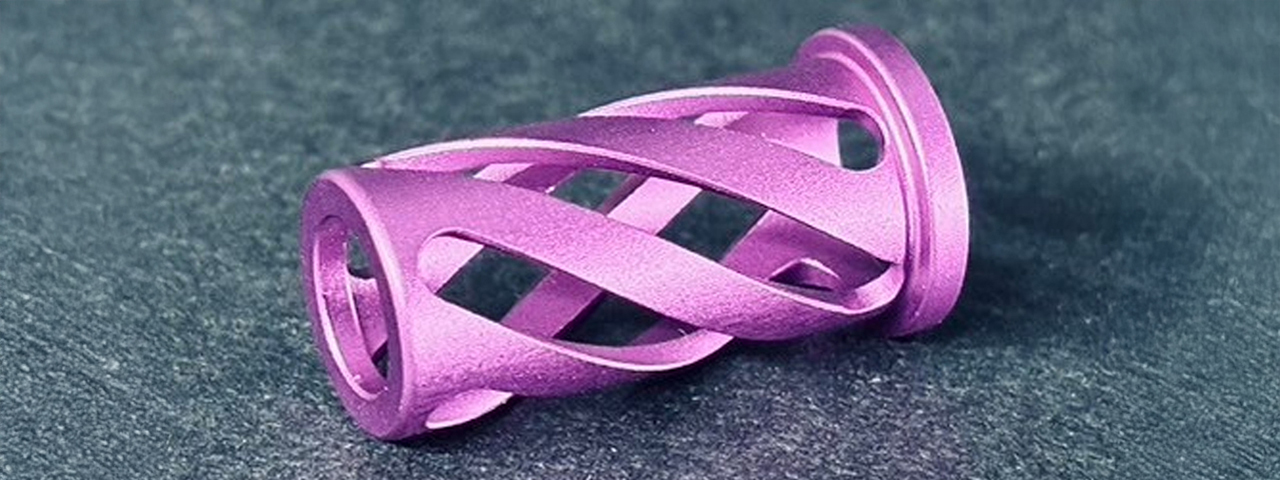 Dr. Black Aluminum Recoil Spring Guide Rod Plug for Short 4.3 TM Hi-CAPA GBB Pistols - (Purple)