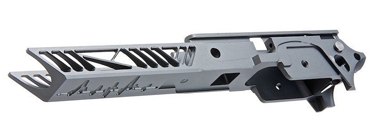 Dr. Black CNC Aluminum Frame Type 02 For TM Hi-CAPA 4.3 GBB Pistols - (Gray)