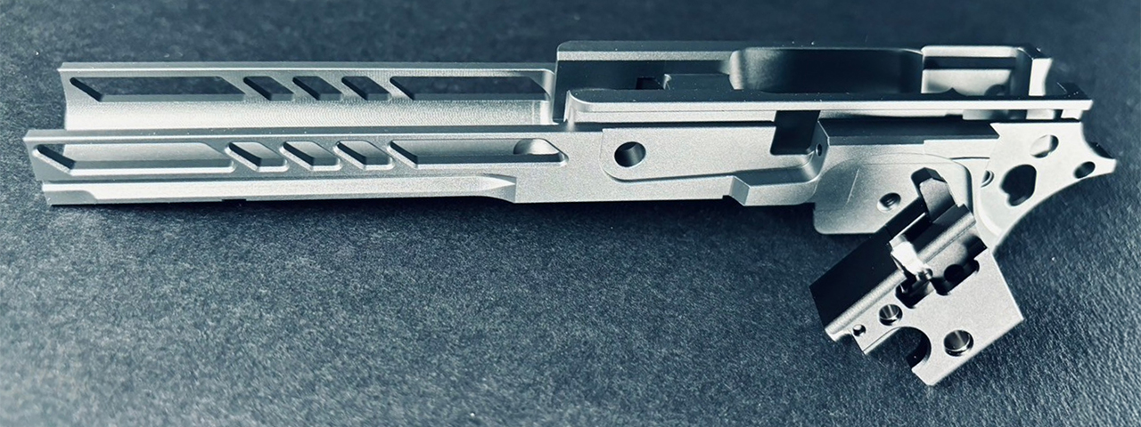 Dr. Black CNC Aluminum Frame Type 03 For TM Hi-CAPA 4.3 GBB Pistols - (Gray)