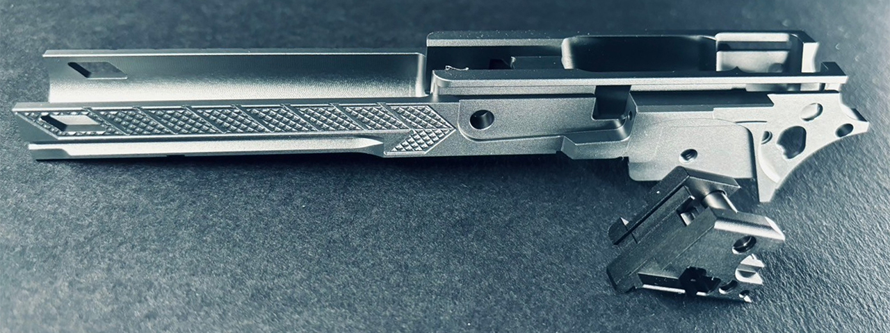 Dr. Black CNC Aluminum Frame Type 05 For TM Hi-CAPA 5.1 GBB Pistols - (Gray)