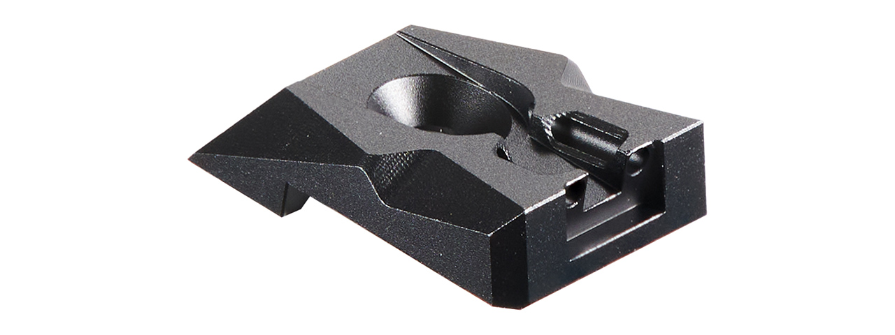 Dr. Black Aluminum Fiber Optic Rear Sight for TM Hi-CAPA 4.3 GBB Pistols - (Black)