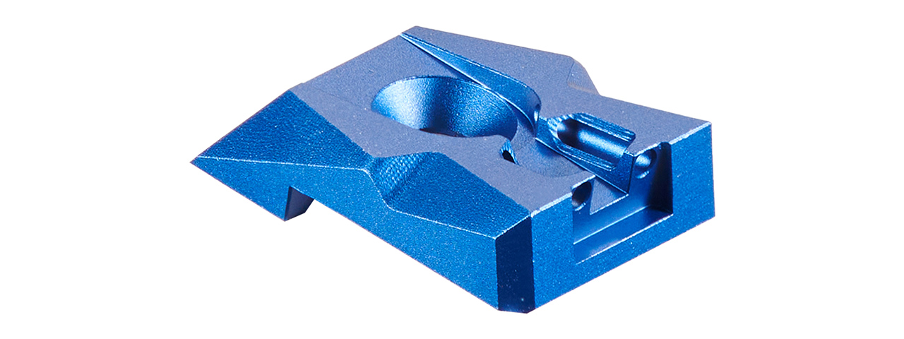 Dr. Black Aluminum Fiber Optic Rear Sight for TM Hi-CAPA 4.3 GBB Pistols - (Blue)