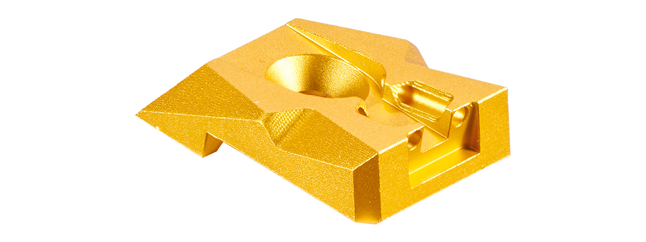 Dr. Black Aluminum Fiber Optic Rear Sight for TM Hi-CAPA 4.3 GBB Pistols - (Gold)