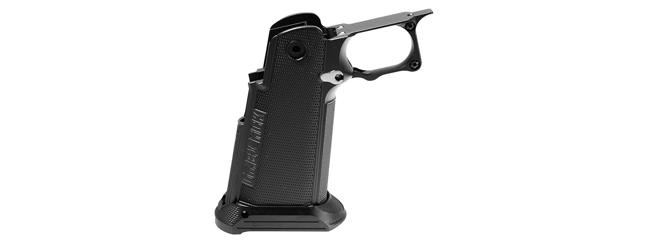 Dr. Black CNC Aluminum Type B Grip for Tokyo Marui Hi-Capa GBB Airsoft Pistols - (Black)