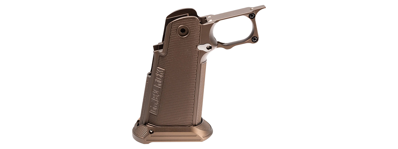 Dr. Black CNC Aluminum Type B Grip for Tokyo Marui Hi-Capa GBB Airsoft Pistols - (Tan)