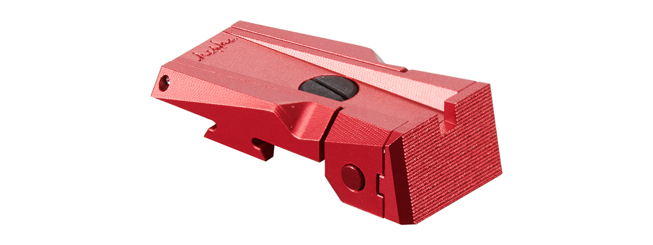 Dr. Black Aluminum Fiber Optic Rear Sight for TM Hi-CAPA 5.1 GBB Pistols - (Red)
