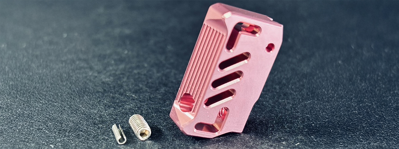 Dr. Black CNC Aluminum Type A Left Handed TM Hi-Capa GBB Pistol Trigger - (Pink)