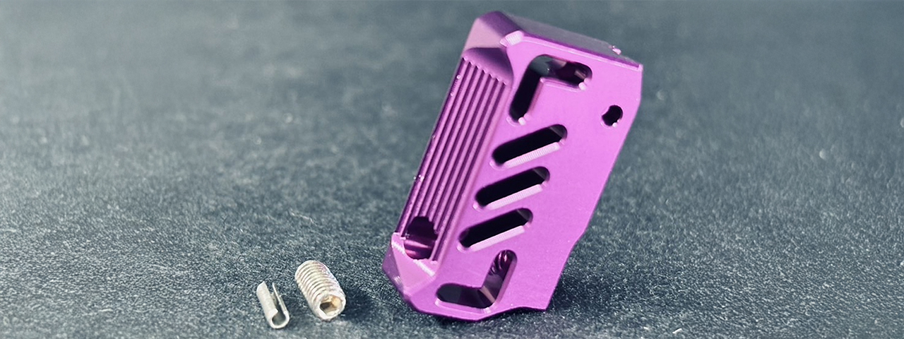Dr. Black CNC Aluminum Type A Left Handed TM Hi-Capa GBB Pistol Trigger - (Purple)