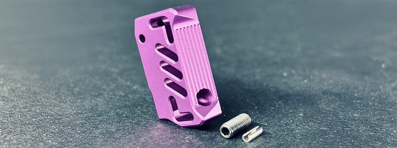Dr. Black CNC Aluminum Type A Right Handed TM Hi-Capa GBB Pistol Trigger - (Purple)