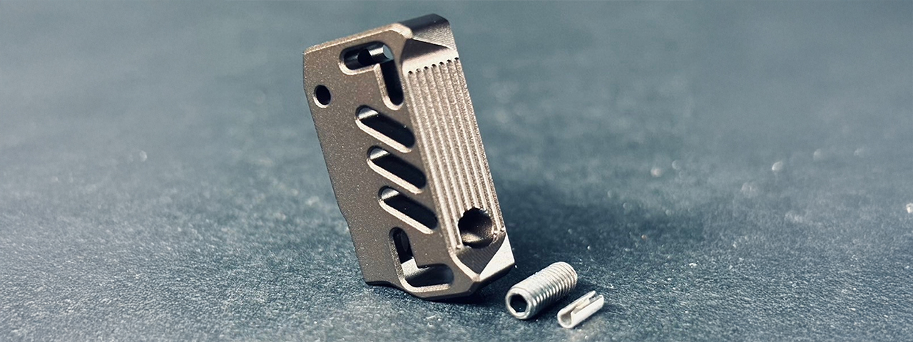 Dr. Black CNC Aluminum Type A Right Handed TM Hi-Capa GBB Pistol Trigger - (Tan)