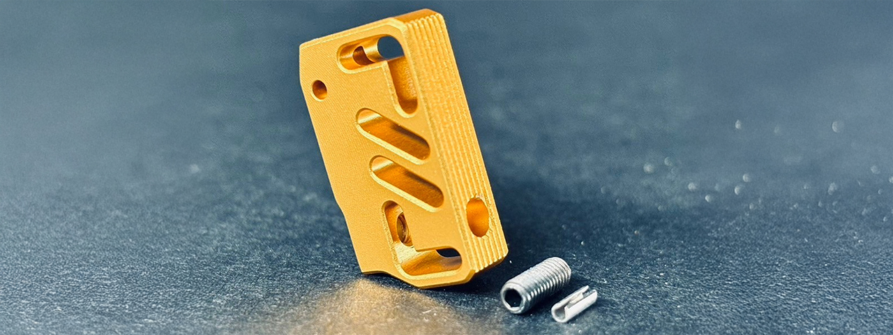Dr. Black CNC Aluminum Standard A TM Hi-Capa GBB Pistol Trigger - (Gold)