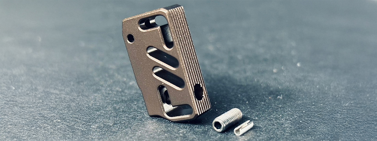 Dr. Black CNC Aluminum Standard A TM Hi-Capa GBB Pistol Trigger - (Tan)