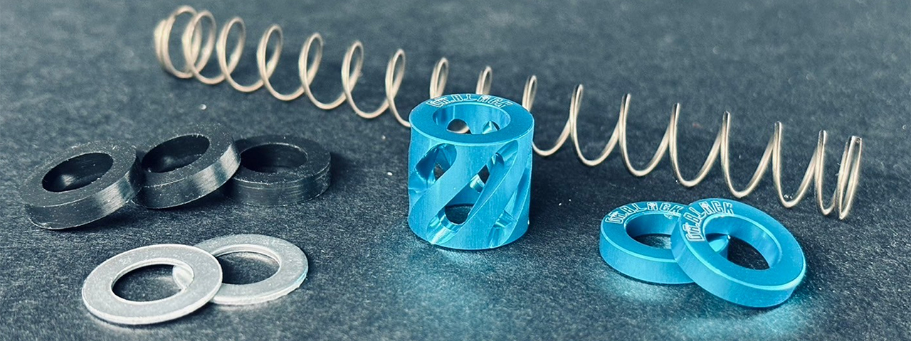 Dr. Black CNC Aluminum Type A Recoil Buffer Set - (Aquamarine)