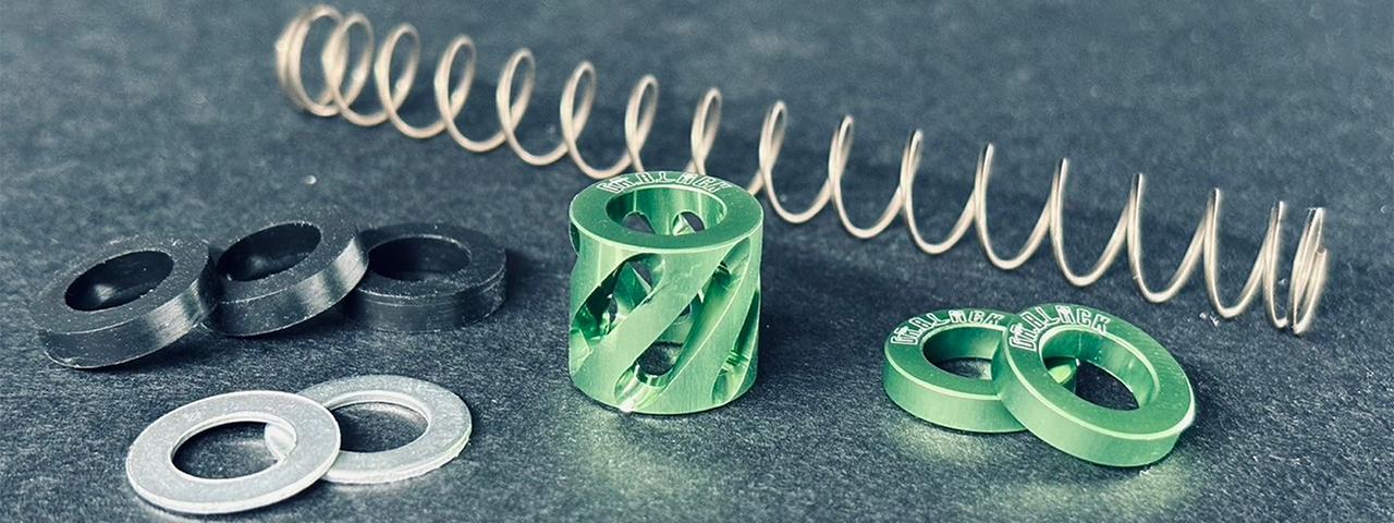 Dr. Black CNC Aluminum Type A Recoil Buffer Set - (Green)