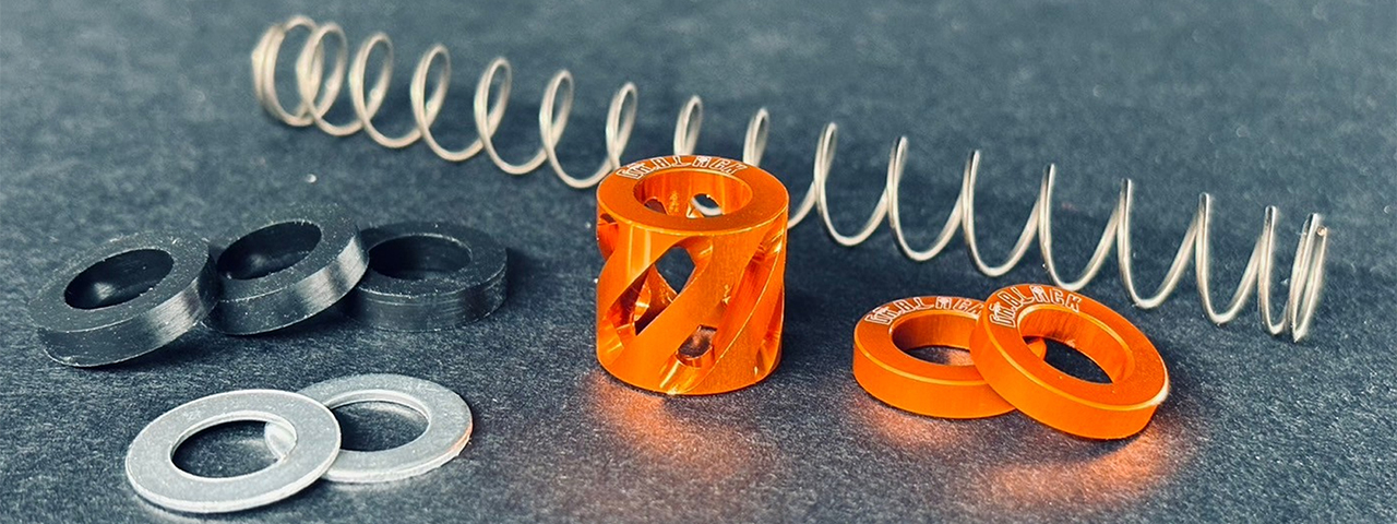 Dr. Black CNC Aluminum Type A Recoil Buffer Set - (Orange)