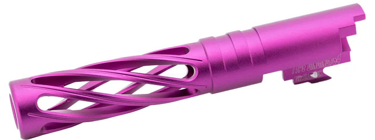 Dr. Black CNC Aluminum DINGING Outer Barrel For TM Hi-CAPA 4.3 GBB Pistols - (Purple)
