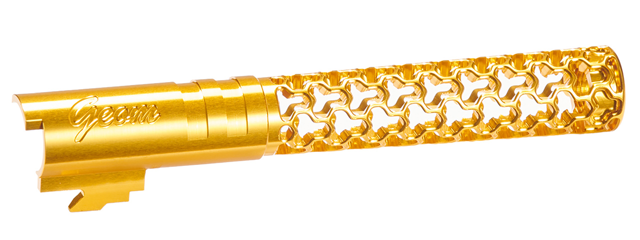 Dr. Black CNC Aluminum GEOM Outer Barrel For TM Hi-CAPA 5.1 GBB Pistols - (Gold) Dr. Black CNC Aluminum GEOM Outer Barrel For TM Hi-CAPA 5.1 GBB Pistols - (Gold)