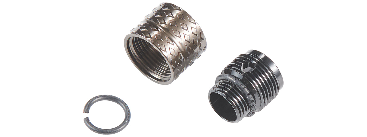 Dr. Black Thread Adapter Set Type B for Tokyo Marui Hi-CAPA Gas Blowback Airsoft Pistols - (Tan)