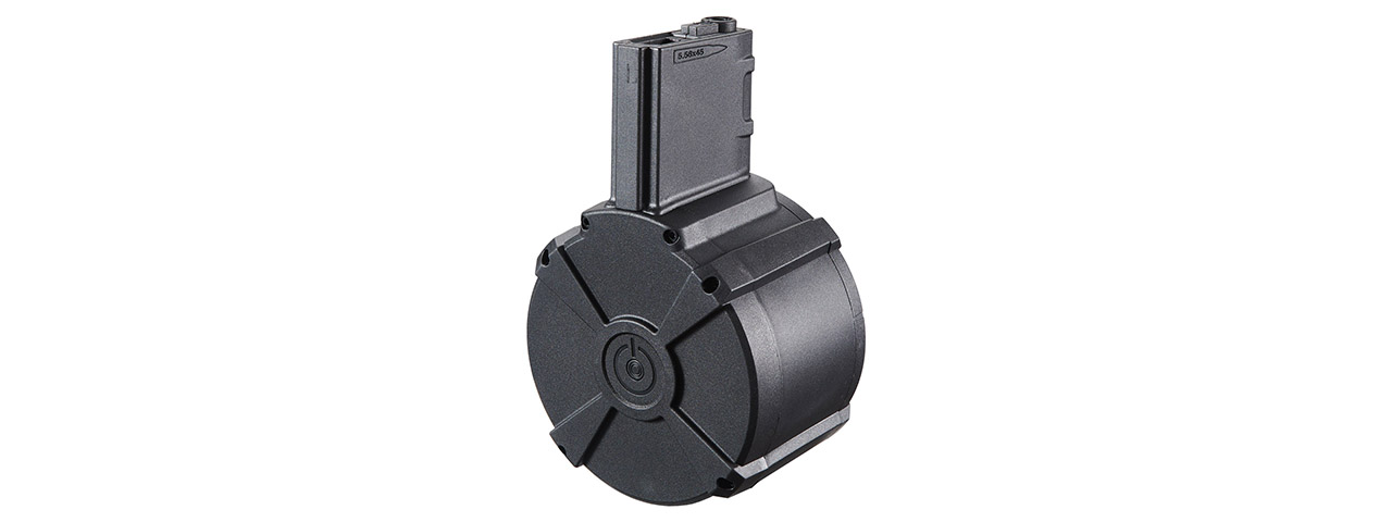 WELL Pro M4/AR/M16 AEG Drum Magazine - (Black)