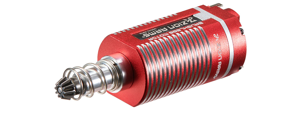 Zion Arms Long Type Brushless DC Motor 11.1V 39K-45K RPM for Airsoft AEG Rifles - (Red)