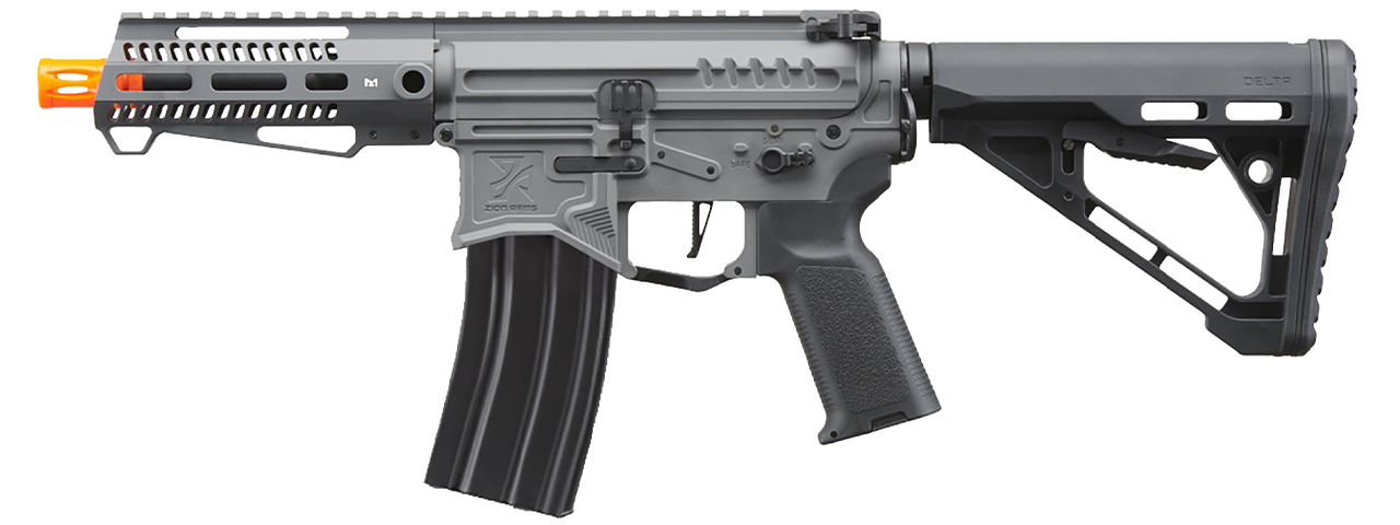Zion Arms R15 Mod 1 Short Barrel Airsoft Rifle with Delta Stock (Color: Grey)