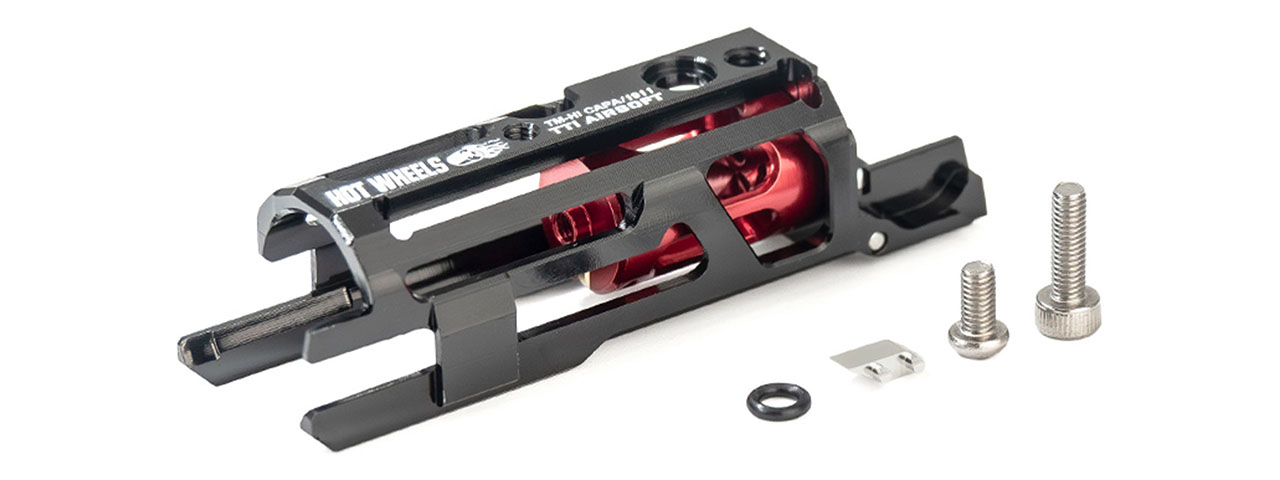 TTI Hot Wheels Series 7075 CNC Zero Friction Lightweight Blowback Housing for TM Hi-Capa 5.1 and 1911 GBB Pistols - (Black) TTI Hot Wheels Series 7075 CNC Zero Friction Lightweight Blowback Housing for TM Hi-Capa 5.1 and 1911 GBB Pistols - (Black)