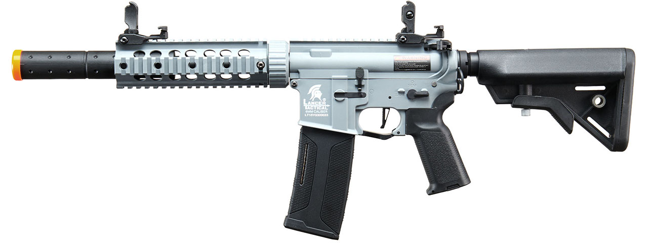 Lancer Tactical Gen 2 M4 Carbine SD AEG Airsoft Rifle - (Gray)