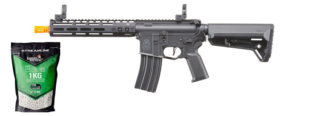 BG Defense Type-A MK2 10' Gen 2 AEG Rifle by Lancer Tactical - (Black) - Gen 2 Starter Bundle